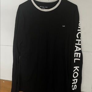 Michael Kors Black Long Sleeve Tee